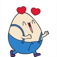 humpty dumpty dessin animé Oeuf homme Créatif dessin video