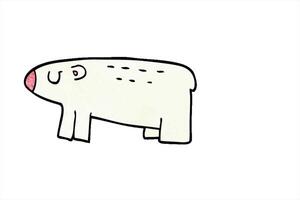 cartoon doodle polar bear design art video