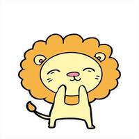 cartoon lion creative design video