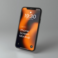 luxe noir téléphone écran maquettes. psd