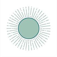 iconic tattoo style image of a sun cute art video
