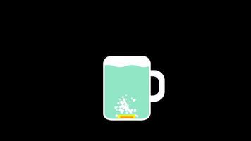 A glass of chilled lemonade with ice and a lemon slice, symbolizing refreshment, summer vibes, and a cool, energizing drink. video