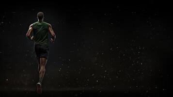 green black runner photo