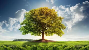 summer all seasons tree photo
