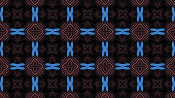 A black and blue pattern with a red design video