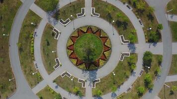 View from a drone on the campus of the Far Eastern Federal University FEFU video