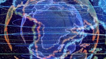 Business World Globe Background 3D Rendering video