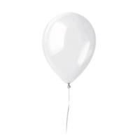 branco balão com corda em transparente fundo png