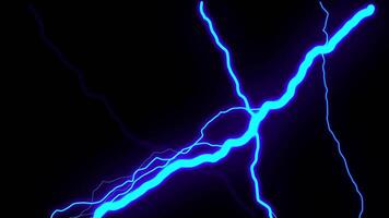poder eléctrico azul espumoso relámpago efecto antecedentes. video