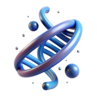 serene artistic A DNA strand spiraling through space, dynamic lighting, scientific visualization style authentic png