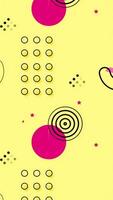 Retro Animated Yellow Background video