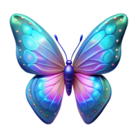 elegante tradizionale raggiante farfalla trasparente sfondo 4k png