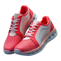 dramatisch traditionell Laufen Schuhe rot und schwarz isoliert Original- png