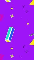 3D Purple Abstract Background video