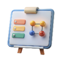 elegant traditional Clean Whiteboard with Online Meeting Notes Isolated original png