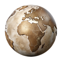 serene vintage Vintage World Map Illustration Isolated high quality png
