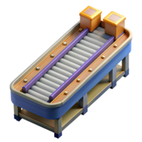 vibrant classic Automated Conveyor Belt Top View exclusive png