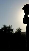 Sunset muslim prayer video