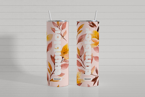 Tumbler Drinking Jars Mockup with wall psd