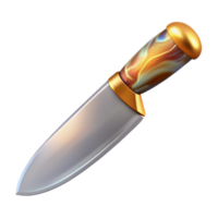 elegante Clásico acero cuchillo agudo espada transparente para culinario diseño alto resolución png
