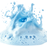azul líquido respingo png