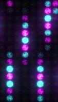 das blaue Rose Mauer von Licht leuchtet mit das bewirken von Regen video