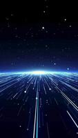 Licht Strahl Blau Partikel Hintergrund loopable video