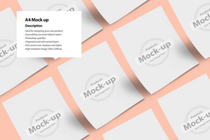 Multiple A4 letterheads- editable psd