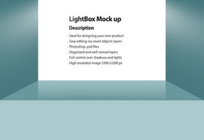 3D Poster mock up- editable psd