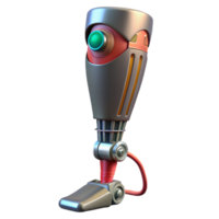 vibrant Créatif cyberpunk prothétique jambe avec exposé câblage authentique png