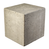 Grey Grunge Concrete Cube png
