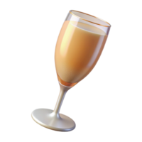 dramatisch klassiek een glas van overlopend Champagne, oprecht png