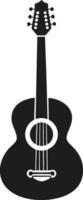 mexicano guitarra silueta - tradicional Mariachi instrumento para cinco Delaware mayonesa vector