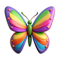 degno di nota creativo un' farfalla con colorato Ali esclusivo png
