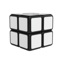en 2x2 pussel kub med ansikten perfekt för en hjärnpirrande utmaning eller en roligt fidget leksak isolerat mot en transparent bakgrund png