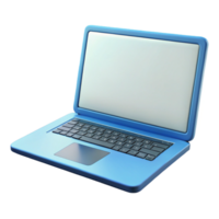 dazzling geometric Laptop, open, blank screen, with Transparent Background premium png