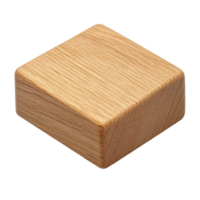 isolerat trä- blockera gjutning naturlig ljus betona spannmål och geometrisk form perfekt för visa upp textur eller minimalistisk design begrepp png