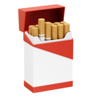 packa av cigaretter ikon illustration 3d. cigarett packa ikon 3d illustration png