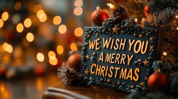 Merry Christmas greeting concept background wallpaper photo