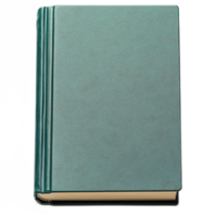 fechar-se do a esvaziar verde capa dura livro com uma texturizado cobrir png