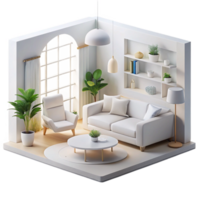 berömd minimalistisk en elegant, minimalistisk lägenhet interiör, vit väggar och möbel, naturlig ljus, scandinavian design, arkitektonisk visualisering detaljerad png