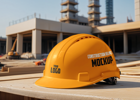 construction casque maquette psd