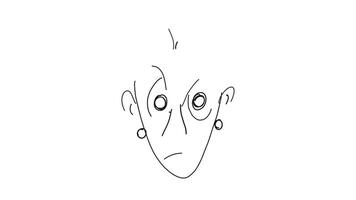 arrabbiato uomo viso disegno video