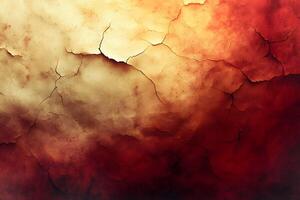 Dramatic Cracked Earth Texture in Warm Tones for Artistic Background Designs photo