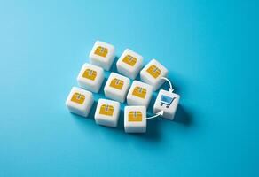 Shopping and adding items to cart. Online retail experience. E-commerce. photo