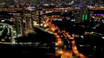 hoog hoek van stadsgezicht in stad- sao paulo Brazilië . verbijsterend filmisch. video