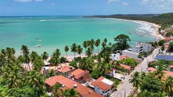 buitenshuis strand tafereel in japaratinga alagoas Brazilië . verbazingwekkend filmisch. video