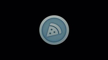 Animated Pizza Icon for Food Ads video