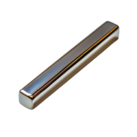 polido prata metal Barra com suave superfície e refletido luz efeitos png