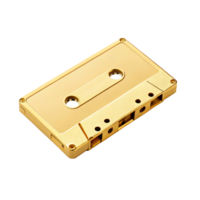 luxueus goud cassette plakband wijnoogst audio muziek- relikwie retro 80s 90s nostalgie png